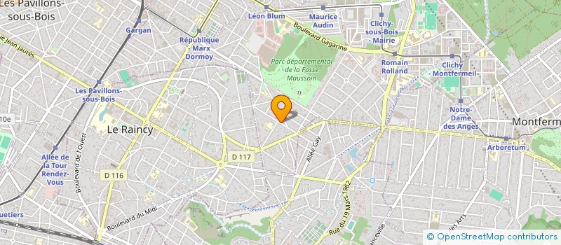 localisation de l'entreprise JDS 83 à CLICHY-SOUS-BOIS