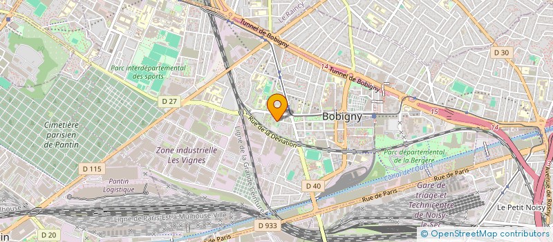 localisation de l'entreprise JDS TRANS  BOBIGNY