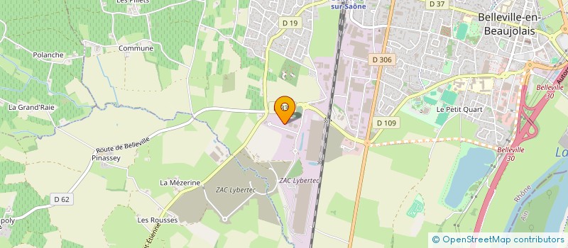 localisation de l'entreprise JDSJ PROD  BELLEVILLE-EN-BEAUJOLAIS