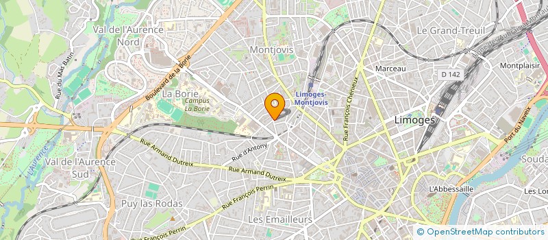 localisation de l'entreprise JDT à LIMOGES