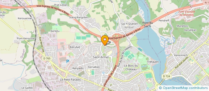 localisation de l'entreprise JDT ELEC à LORIENT