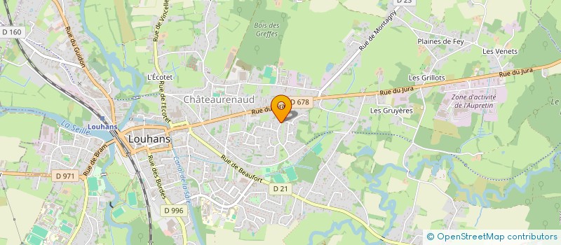 localisation de l'entreprise JDY à LOUHANS