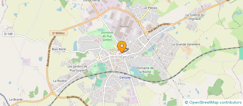 localisation de l'entreprise JE BOUQUINE à CERIZAY