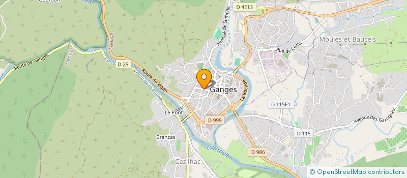 localisation de l'entreprise JE D'ENFANTS ECOLE MONTESSORI SUD CEVENNES  GANGES