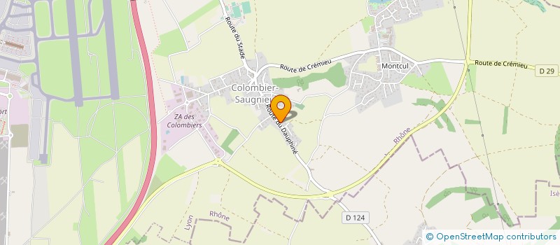 localisation de l'entreprise JE EQUIPEMENTS à COLOMBIER-SAUGNIEU