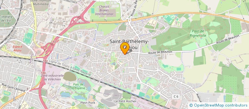 localisation de l'entreprise JE M'AMUSE à SAINT-BARTHELEMY-D'ANJOU