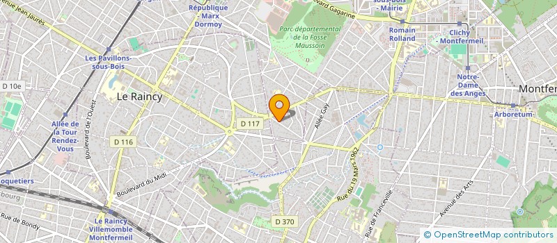 localisation de l'entreprise JE M PROD à CLICHY-SOUS-BOIS