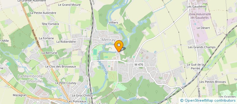 localisation de l'entreprise JE MANGE GASTRONOMIQUE à LA MEMBROLLE-SUR-CHOISILLE