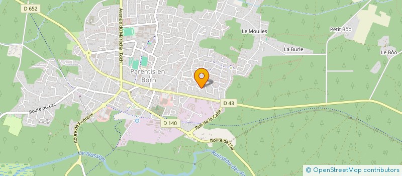 localisation de l'entreprise JE T'AIMERAI TOUJOURS MA FRIPOUILLE  PARENTIS-EN-BORN