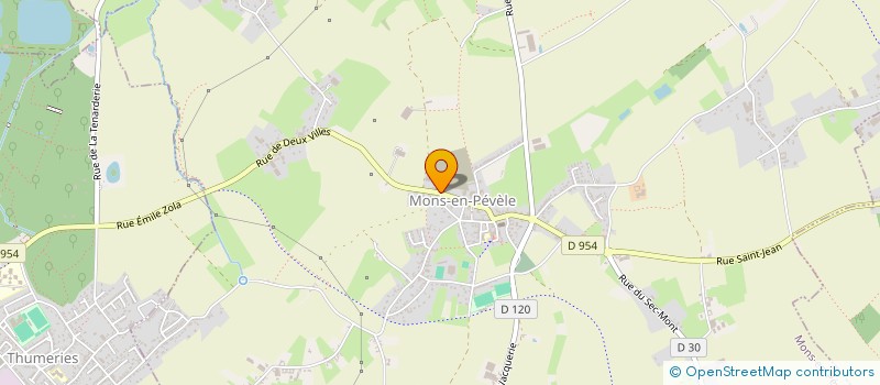 localisation de l'entreprise JE TRAVAILLE AU VERT - MON'S MOULIN  MONS-EN-PEVELE