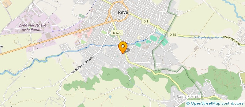 localisation de l'entreprise JE2SCENE  REVEL