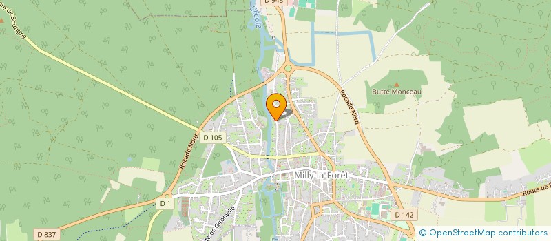 localisation de l'entreprise JE3C  MILLY-LA-FORET