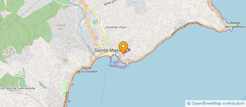 localisation de l'entreprise JEA DIFFUSION à SAINTE-MAXIME