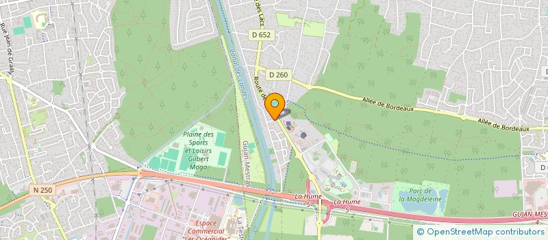 localisation de l'entreprise JEACHRIS à GUJAN-MESTRAS