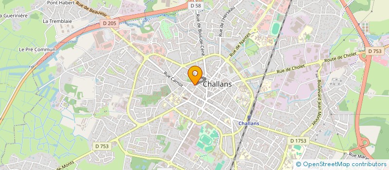 localisation de l'entreprise JEALEOPTY à CHALLANS