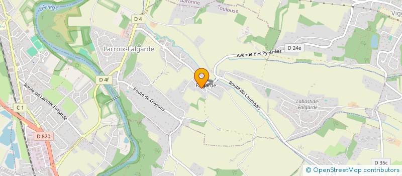 localisation de l'entreprise JEAN  LACROIX-FALGARDE