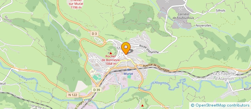 localisation de l'entreprise JEAN à MURAT