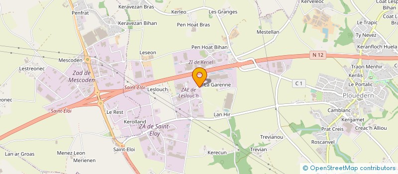 localisation de l'entreprise JEAN AUTRET à PLOUEDERN