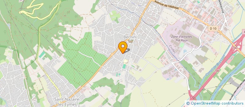 localisation de l'entreprise JEAN BAB  BERNIN