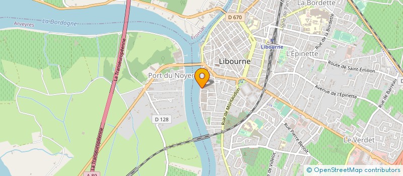 localisation de l'entreprise JEAN BAPTISTE AUDY à LIBOURNE
