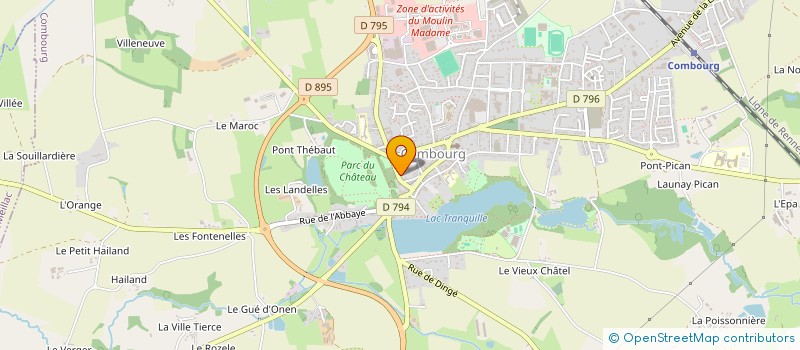localisation de l'entreprise JEAN BAPTISTE DE CHATEAUBRIAND à COMBOURG