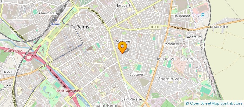 localisation de l'entreprise JEAN-BAPTISTE DIT DIDIER - BEAUVOIS à REIMS