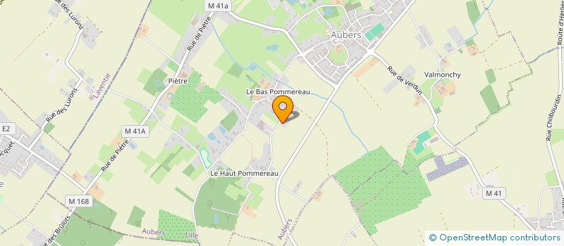 localisation de l'entreprise JEAN-BAPTISTE HUYGHE à AUBERS