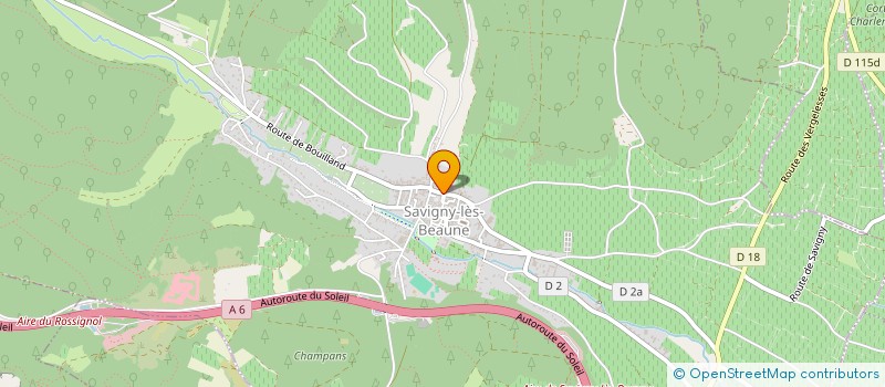 localisation de l'entreprise JEAN-BAPTISTE LEBREUIL à SAVIGNY-LES-BEAUNE