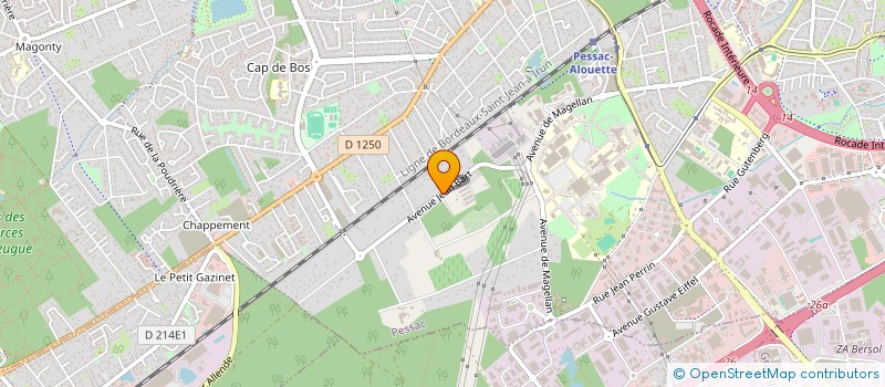 localisation de l'entreprise JEAN BART  PESSAC