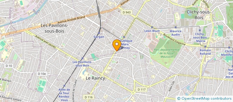 localisation de l'entreprise JEAN BATIMENT CONSTRUCT  CLICHY-SOUS-BOIS