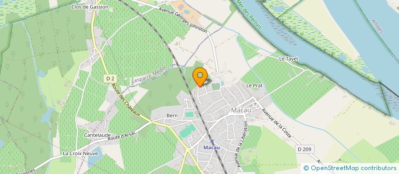 localisation de l'entreprise JEAN BERJONNEAU  MACAU