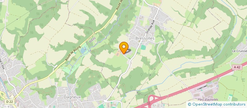 localisation de l'entreprise JEAN CHANOZ à BRESSOLLES