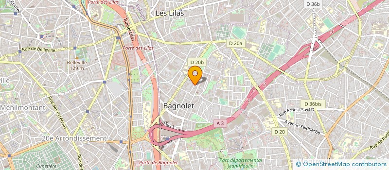 localisation de l'entreprise JEAN CHRISTOPHE LEBLANC EURL à BAGNOLET