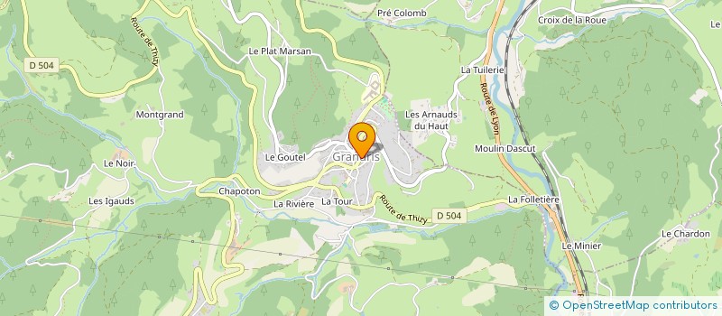 localisation de l'entreprise JEAN CHRISTOPHE MONNET CARRELAGES  GRANDRIS