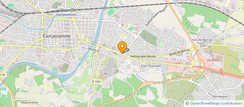 localisation de l'entreprise JEAN CHRISTOPHE SOCIETE CIVILE à CARCASSONNE