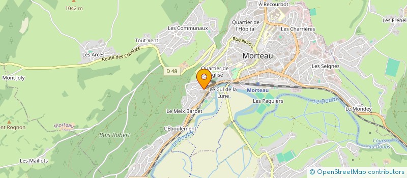 localisation de l'entreprise JEAN-CLAUDE ALONET à MORTEAU