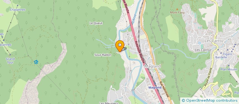 localisation de l'entreprise JEAN-CLAUDE BAQUE  MAGLAND