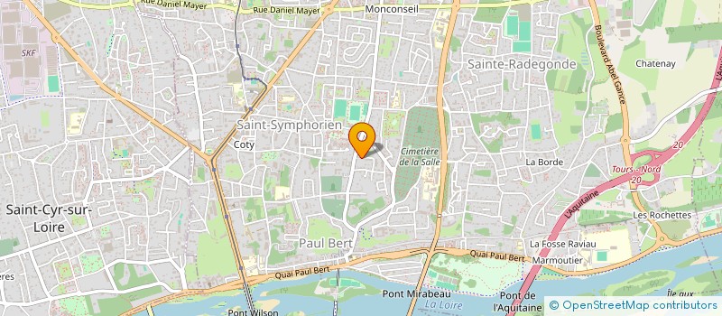 localisation de l'entreprise JEAN CLAUDE BODET  TOURS