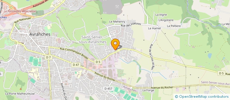 localisation de l'entreprise JEAN CLAUDE VALERIE TRAVAUX PUBLICS  SAINT-SENIER-SOUS-AVRANCHES