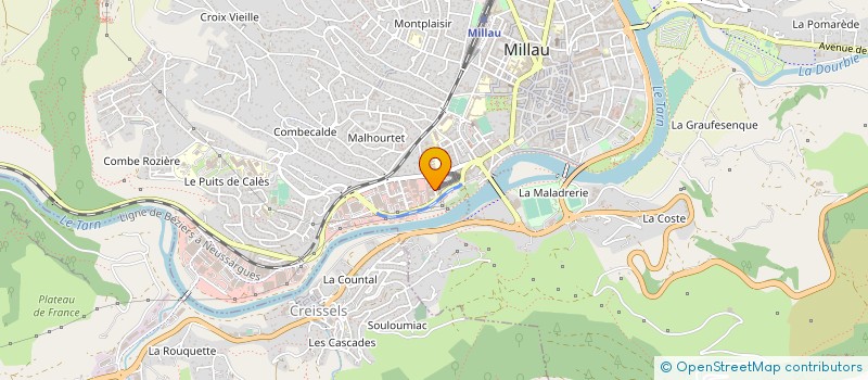 localisation de l'entreprise JEAN CONDADO COUVERTURE  MILLAU