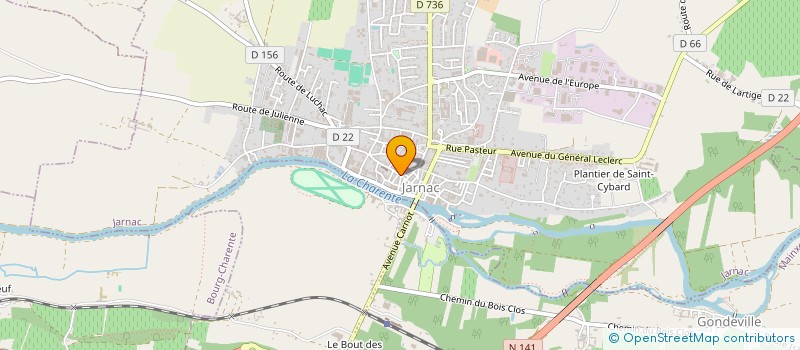 localisation de l'entreprise JEAN COUEDEL à JARNAC