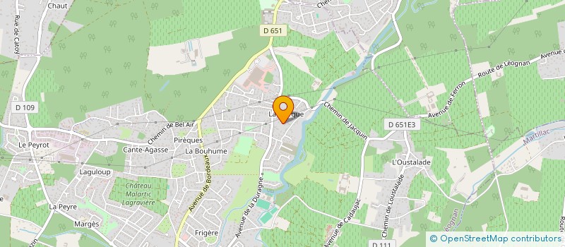 localisation de l'entreprise JEAN COUGNAUD DEVELOPPEMENTS INFORMATIQUES  LEOGNAN