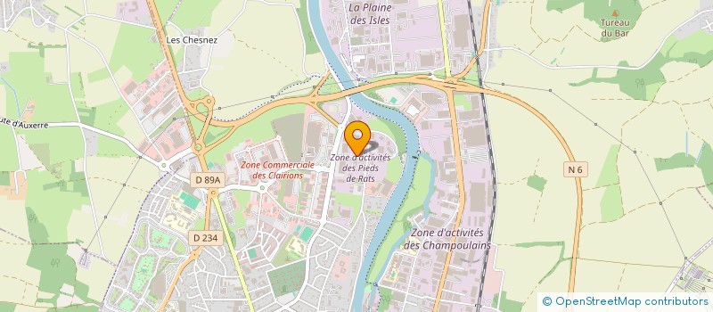 localisation de l'entreprise JEAN D'OCEAN à AUXERRE