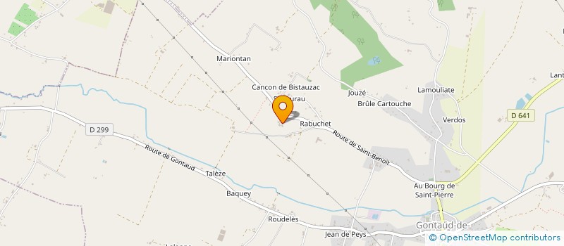 localisation de l'entreprise JEAN DE GALZ  GONTAUD-DE-NOGARET