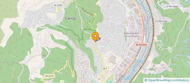 localisation de l'entreprise JEAN DE LA FOUS à CARROS