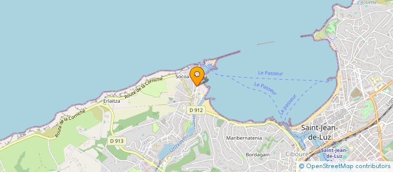 localisation de l'entreprise JEAN DE LUZ  CIBOURE