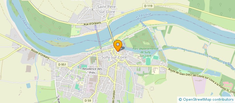 localisation de l'entreprise JEAN-DENIS GERARD, NOTAIRE, ASSOCIE D'UNE SOCIETE CIVILE PROFESSIONNELLE TITULAIRE D'UN OFFICE NOTARIAL  SULLY-SUR-LOIRE