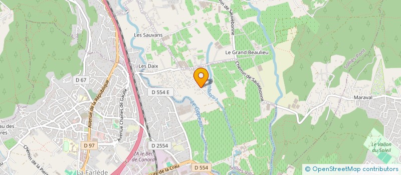 localisation de l'entreprise JEAN DES OLIVIERS à SOLLIES-VILLE