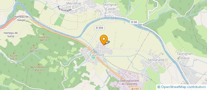 localisation de l'entreprise JEAN DES PRATS à CAUMONT