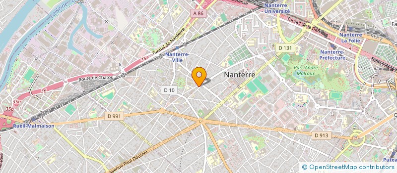 localisation de l'entreprise JEAN ET HENRY à NANTERRE